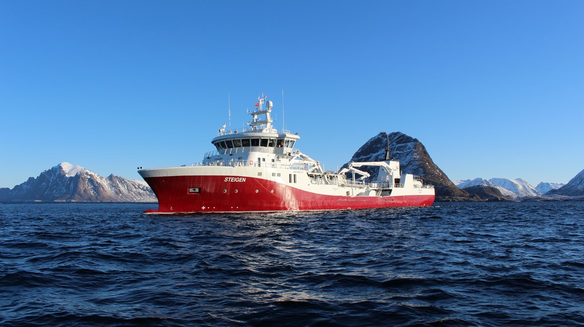 Fishing boat at sea